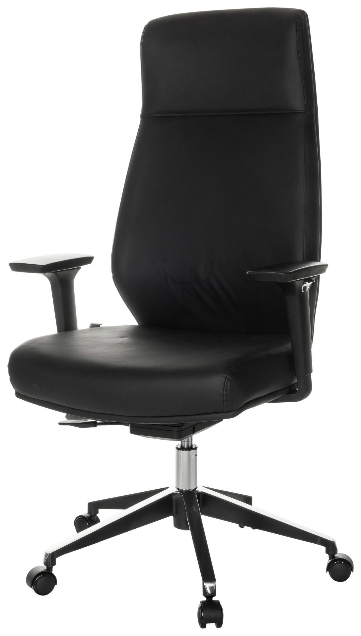 KANCELÁŘSKÉ KŘESLO, černá - černá, Basics, kov/plast (68/123-130/68cm) - MID.YOU