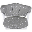 HOCHSTUHLEINLAGE Lunch  - Grau, Basics, Textil (25/50cm) - My Baby Lou