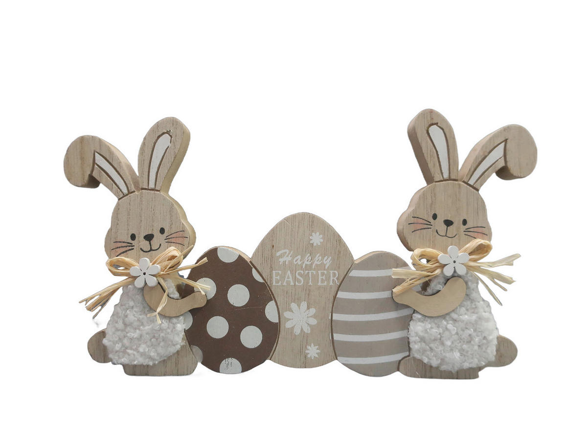 DEKOHASE - Braun/Naturfarben, LIFESTYLE, Holzwerkstoff/Textil (13/23cm)