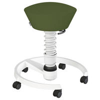 BÜROHOCKER   Grün, Weiss  - Weiss/Grün, Basics, Textil/Metall (55/45,66/55cm) - Aeris