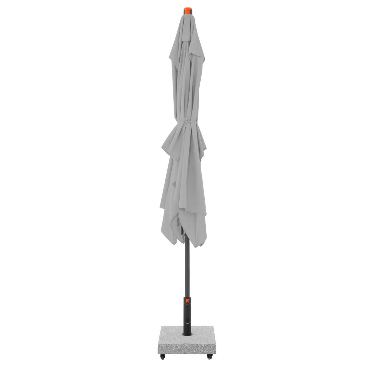 NAPERNYŐ  300/200 cm  - világosszürke/antracit, Basics, textil/fém (300/200cm)
