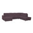 WOHNLANDSCHAFT Webstoff - Violett/Silberfarben, KONVENTIONELL, Textil/Metall (166/311/234cm) - Beldomo System