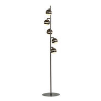 LED-STEHLEUCHTE Biarritz 25/140/25 cm  - Schwarzchrom, Design, Kunststoff/Metall (25/140/25cm)