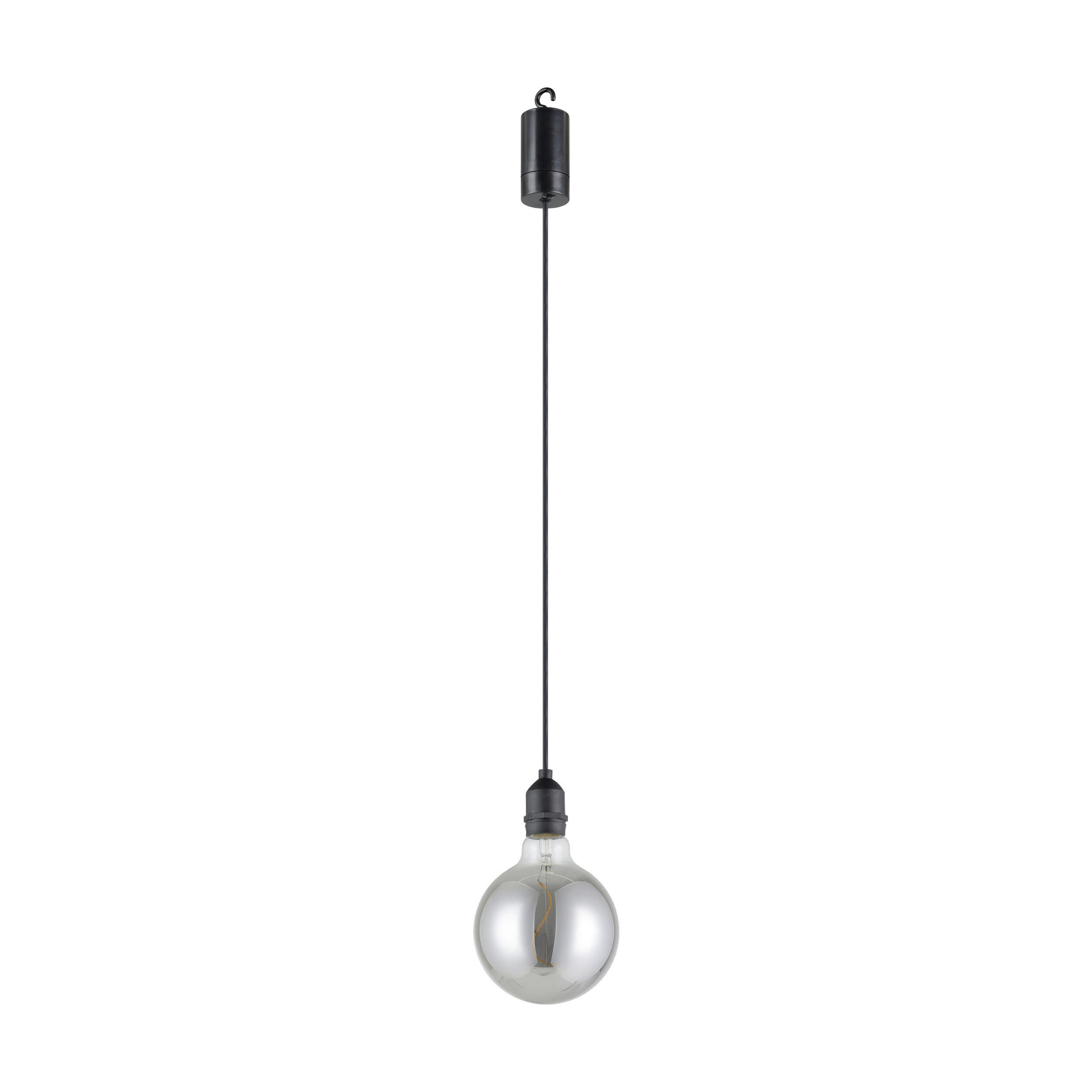 AUßENHÄNGELEUCHTE 12,5/19,5 cm   - Transparent/Schwarz, Design, Kunststoff (12,5/19,5cm) - Eglo