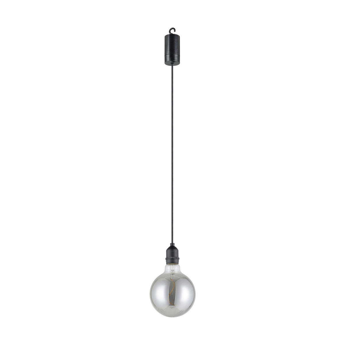 AUßENHÄNGELEUCHTE 12,5/19,5 cm   - Transparent/Schwarz, Design, Kunststoff (12,5/19,5cm) - Eglo