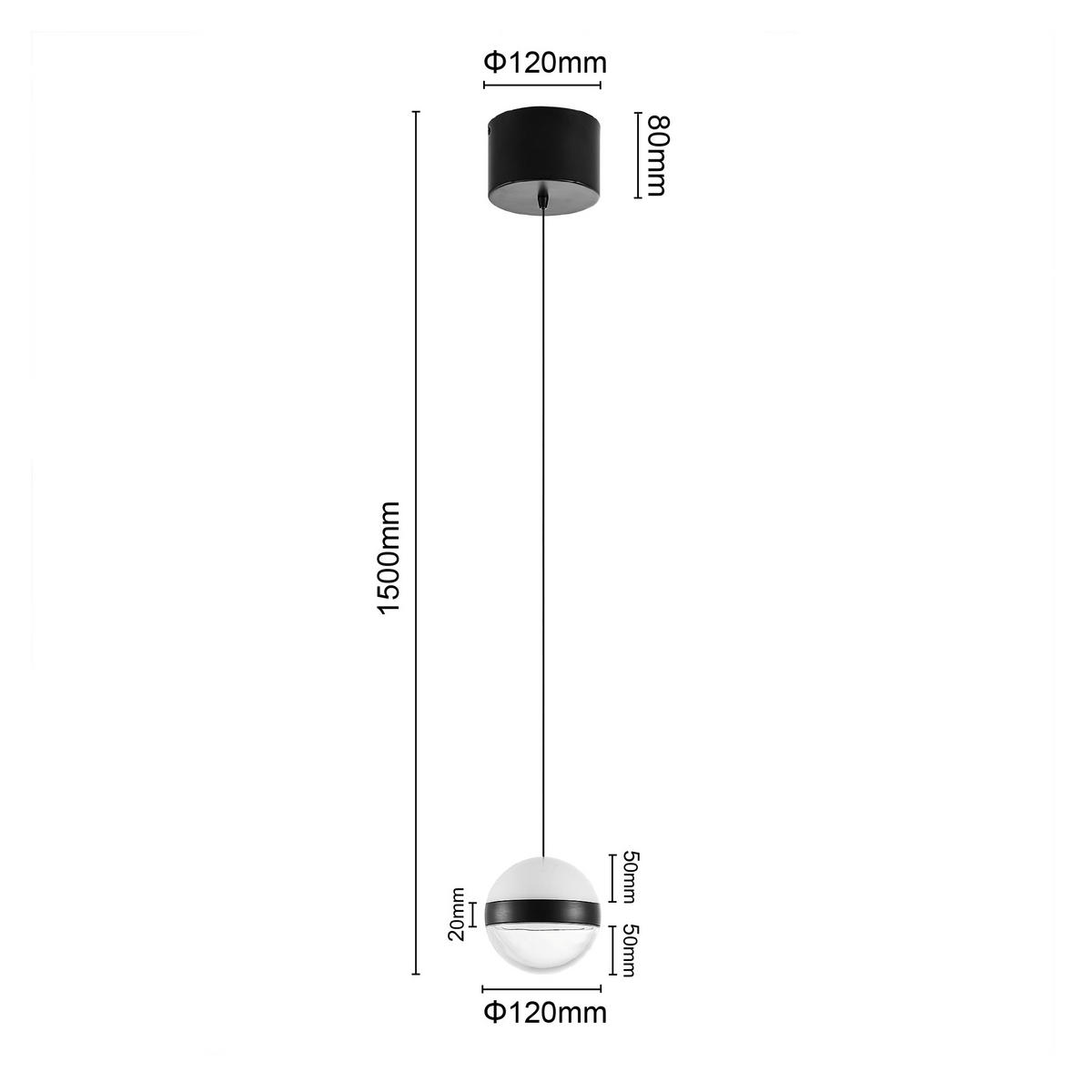 LED-HÄNGELEUCHTE Bedford 12/150 cm   - Schwarz, Design, Kunststoff/Metall (12/150cm) - Novel
