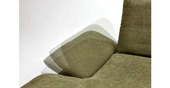 ECKSOFA in Flachgewebe Grün  - Schwarz/Grün, Design, Holz/Textil (155/314cm) - Dieter Knoll