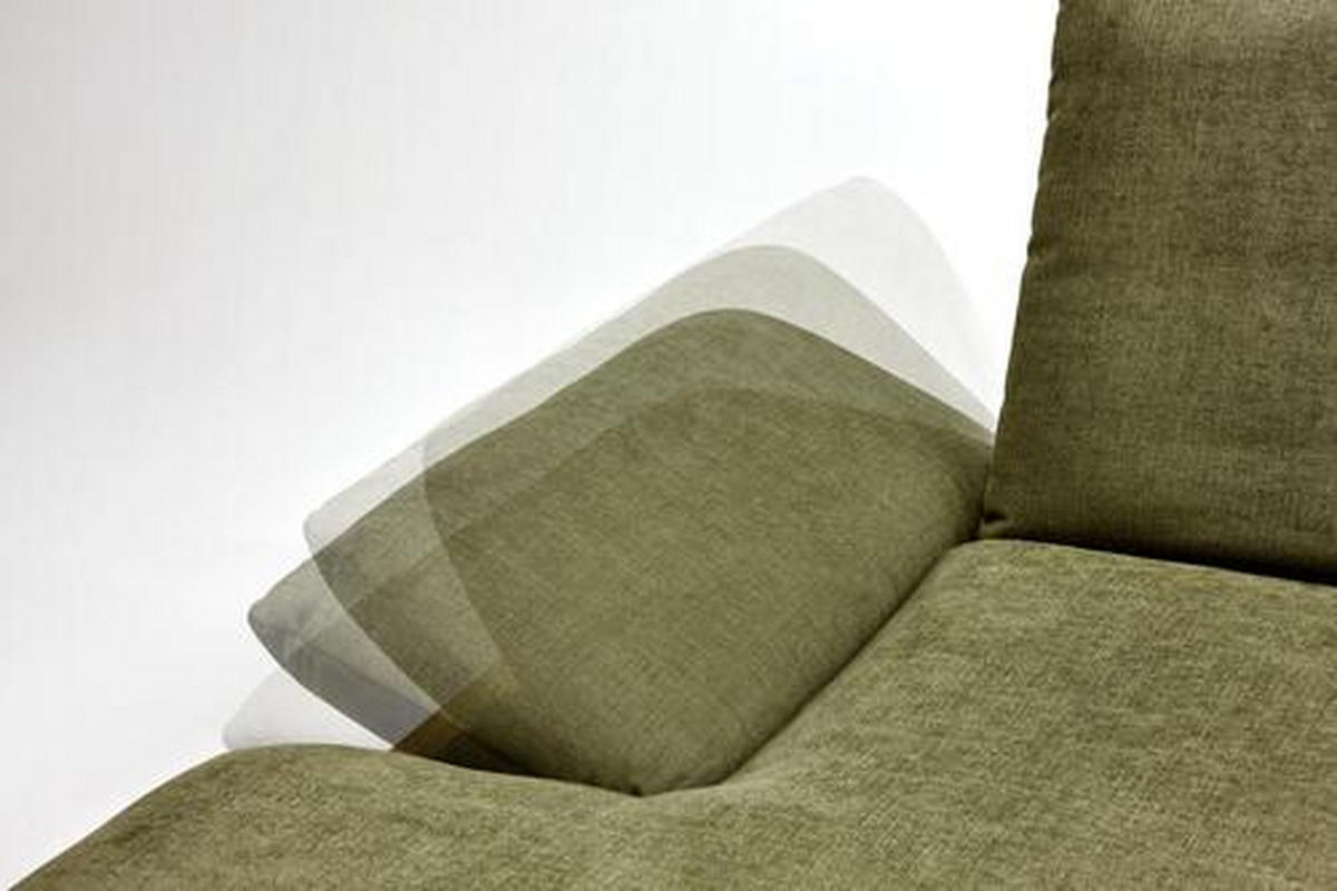 UGAONA GARNITURA zelena  - zelena/crna, Dizajnerski, drvo/tekstil (159/314cm) - Dieter Knoll