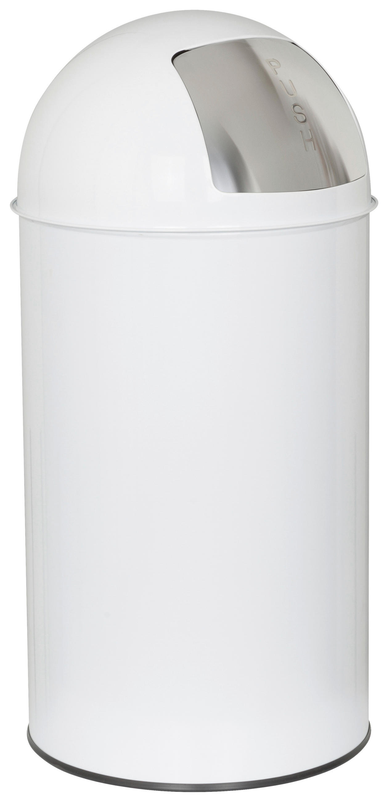 ABFALLSAMMLER 50 l  Metall  - Weiß, Basics, Metall (35/74/35cm) - MID.YOU