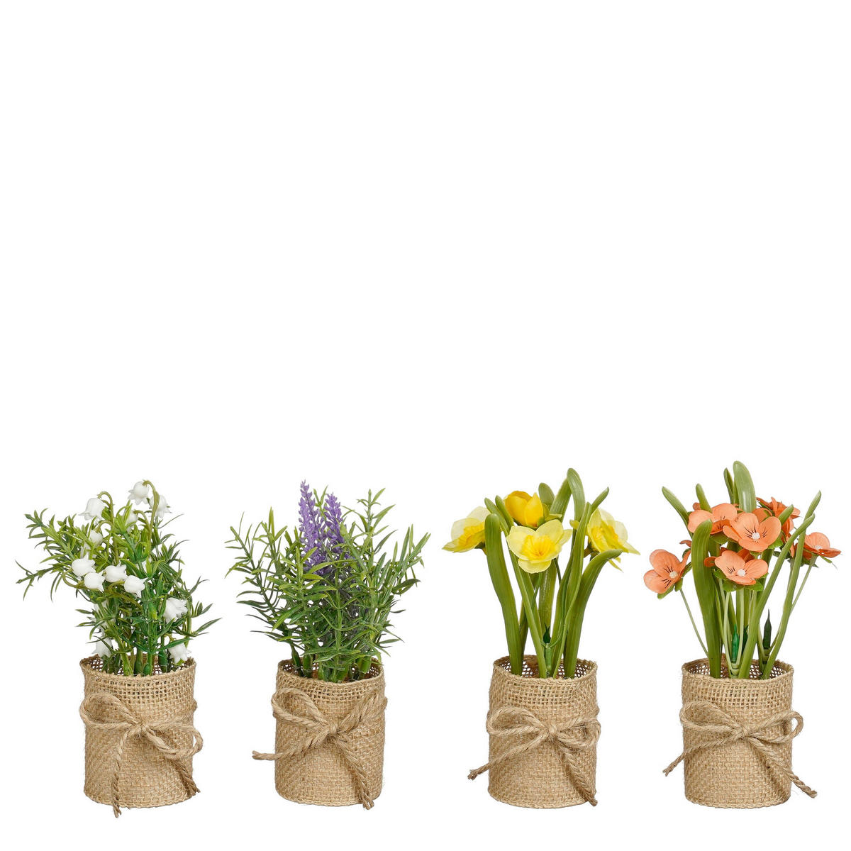 BILJKA UMJETNA  - višebojno, Basics, tekstil (5/5/15.5cm)