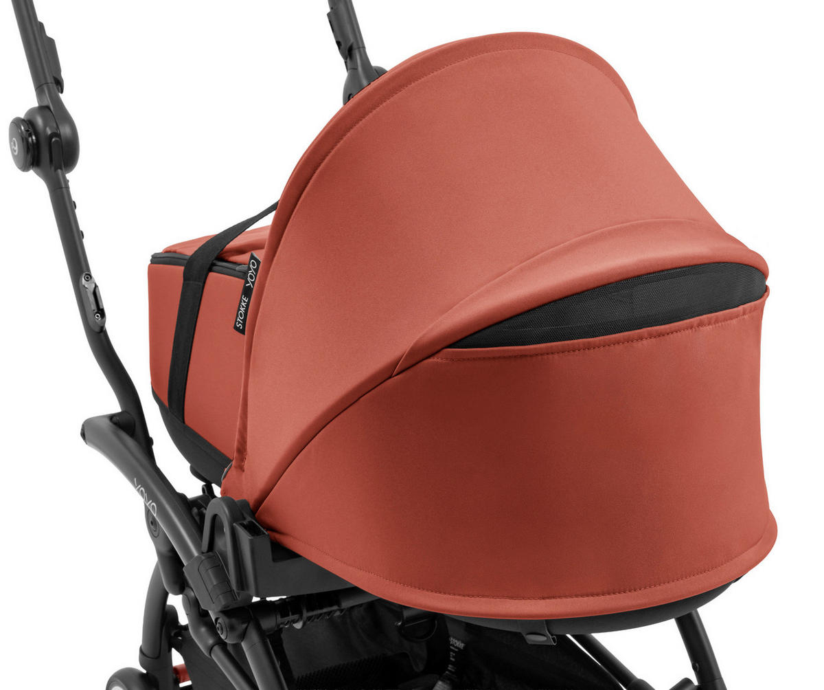 KOŠARA ZA KOLICA    - tamno ružičasta, Basics, tekstil (45,5/44/77cm) - Stokke