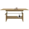 COUCHTISCH 110-140/65/51,5-61,5 cm rechteckig Eichefarben  - Eichefarben, KONVENTIONELL, Holzwerkstoff (110-140/65/51,5-61,5cm) - Xora