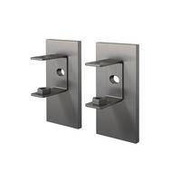 MONTAGEPLATTEN - Graphitfarben, Basics, Metall (3,0/6,0cm) - Zack