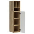 REGALELEMENT Graphitfarben, Eichefarben  135/33/40 cm  - Eichefarben/Graphitfarben, MODERN, Holzwerkstoff (135/33/40cm) - Carryhome