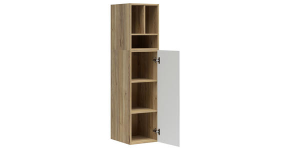 REGALELEMENT Graphitfarben, Eichefarben  135/33/40 cm  - Eichefarben/Graphitfarben, MODERN, Holzwerkstoff (135/33/40cm) - Carryhome