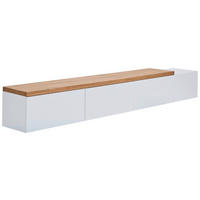 LOWBOARD  220/32/35 cm   - Eichefarben/Weiß, KONVENTIONELL, Holz/Holzwerkstoff (220/32/35cm) - Xora