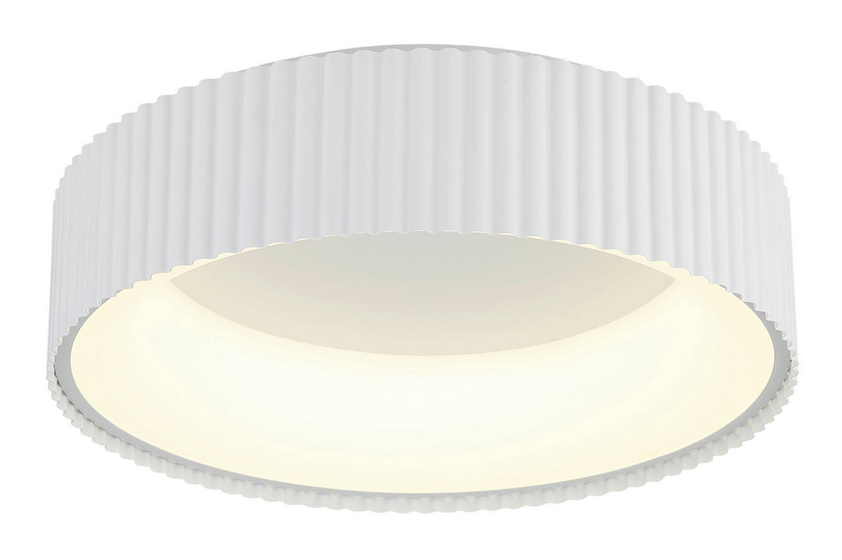 LED-DECKENLEUCHTE 46/13 cm   - Weiß, Basics, Kunststoff/Metall (46/13cm) - Globo