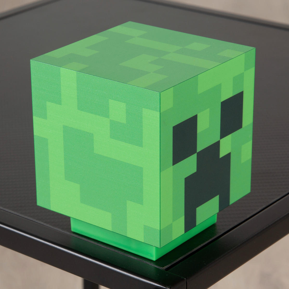 LED-DEKOLEUCHTE - Hellgrün/Grün, Trend, Kunststoff (9/11/9cm) - Minecraft