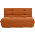 SCHLAFSOFA Teddystoff Terracotta  - Terracotta/Schwarz, KONVENTIONELL, Kunststoff/Textil (150/85/100cm) - Carryhome