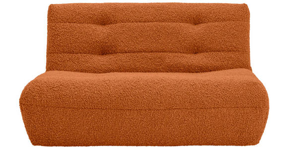 SCHLAFSOFA Teddystoff Terracotta  - Terracotta/Schwarz, KONVENTIONELL, Kunststoff/Textil (150/85/100cm) - Carryhome