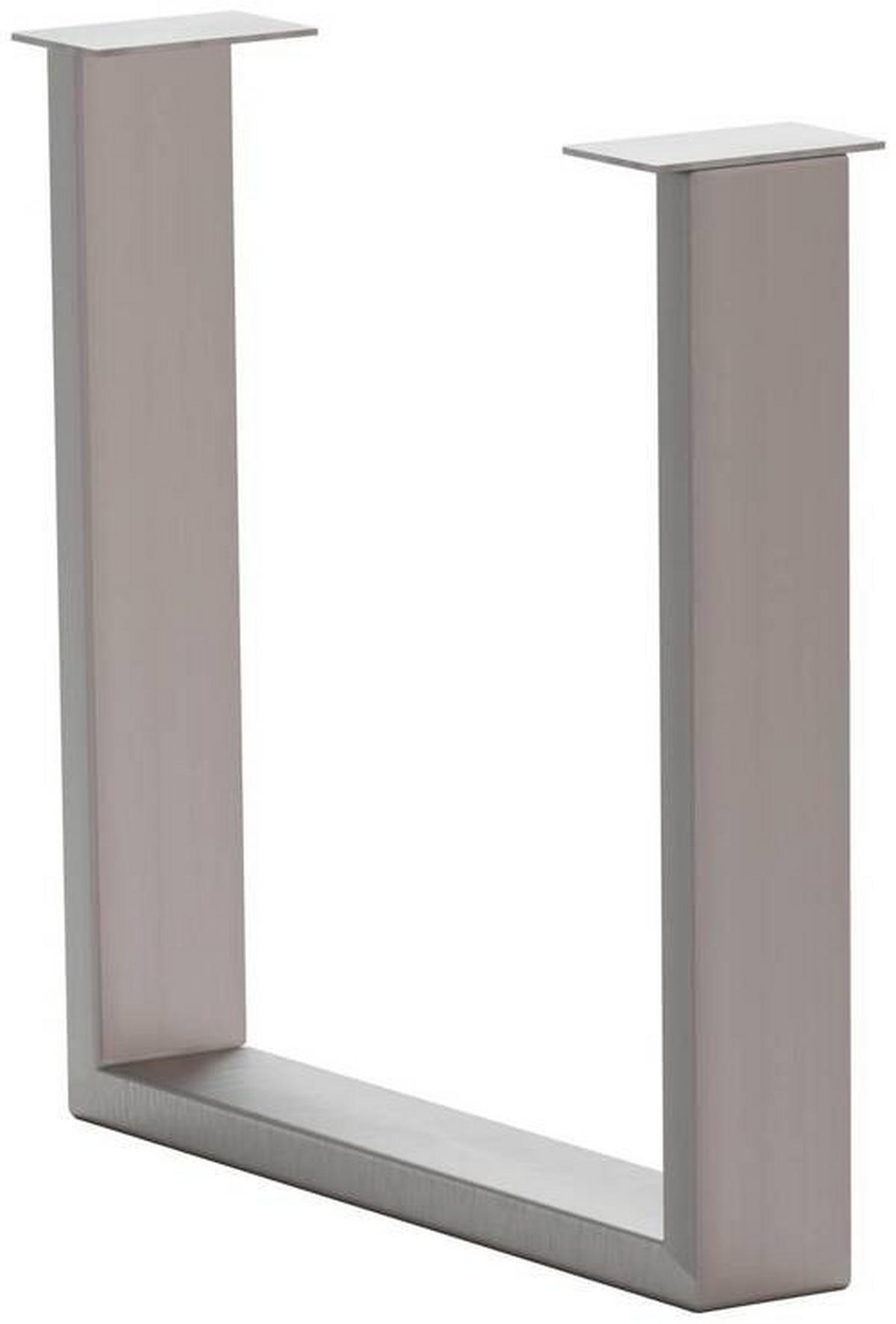 TISCHGESTELL - Edelstahlfarben, Design, Metall (73/17/74cm) - Waldwelt