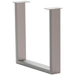 TISCHGESTELL Edelstahlfarben  - Edelstahlfarben, Design, Metall (73/17/74cm) - Waldwelt