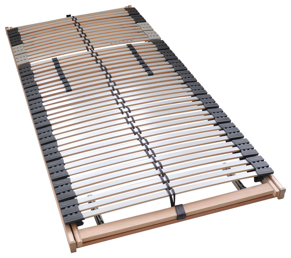 LAMELOVÝ ROŠT,  (pro rám) 80/200 cm - bílá/světle šedá, Basics, dřevo (80/200cm) - Hom`in