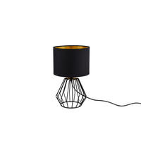 BORDSLAMPA Chuck 20/34 cm   - svart, Modern, metall/textil (20/34cm)