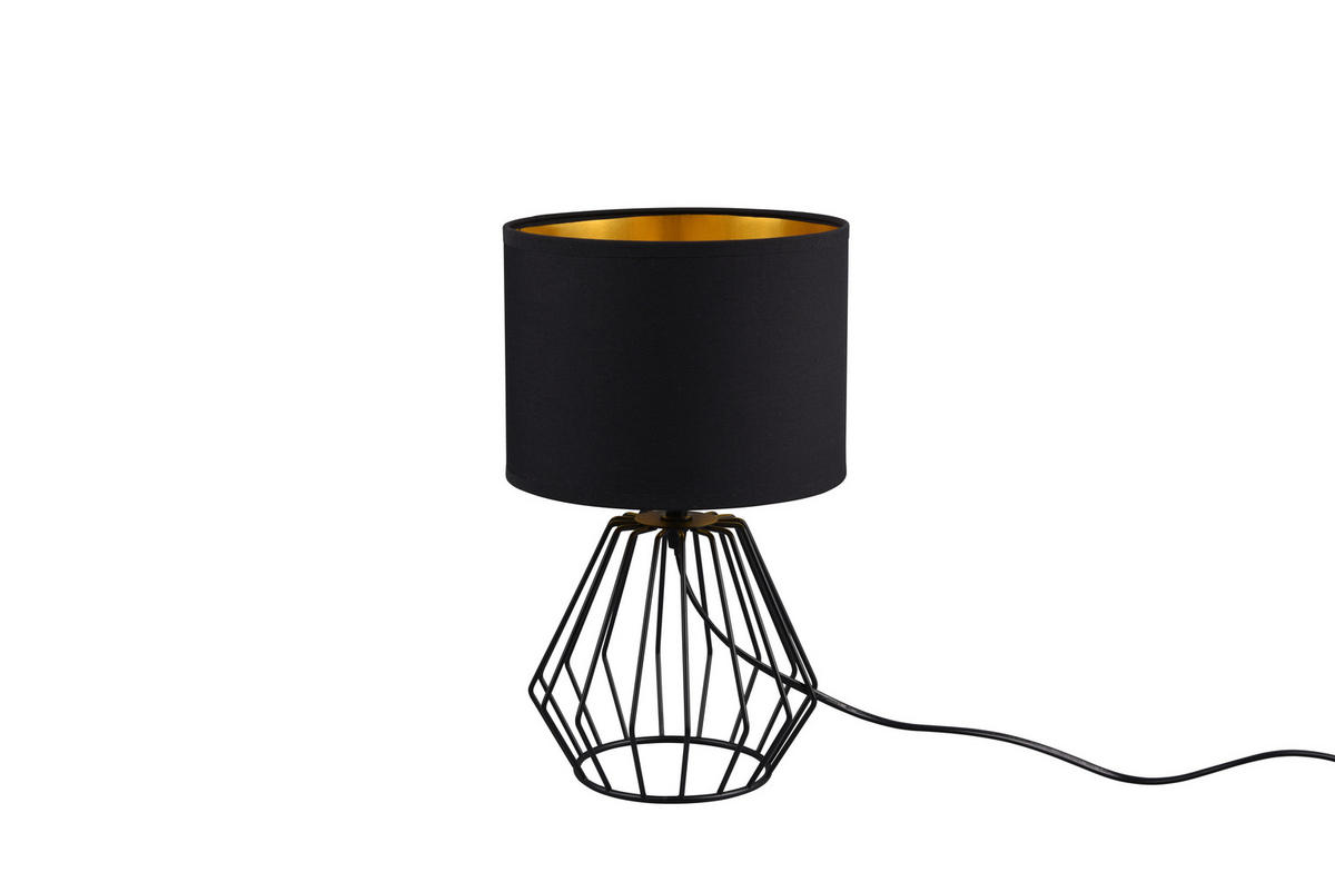 BORDSLAMPA Chuck 20/34 cm   - svart, Modern, metall/textil (20/34cm)