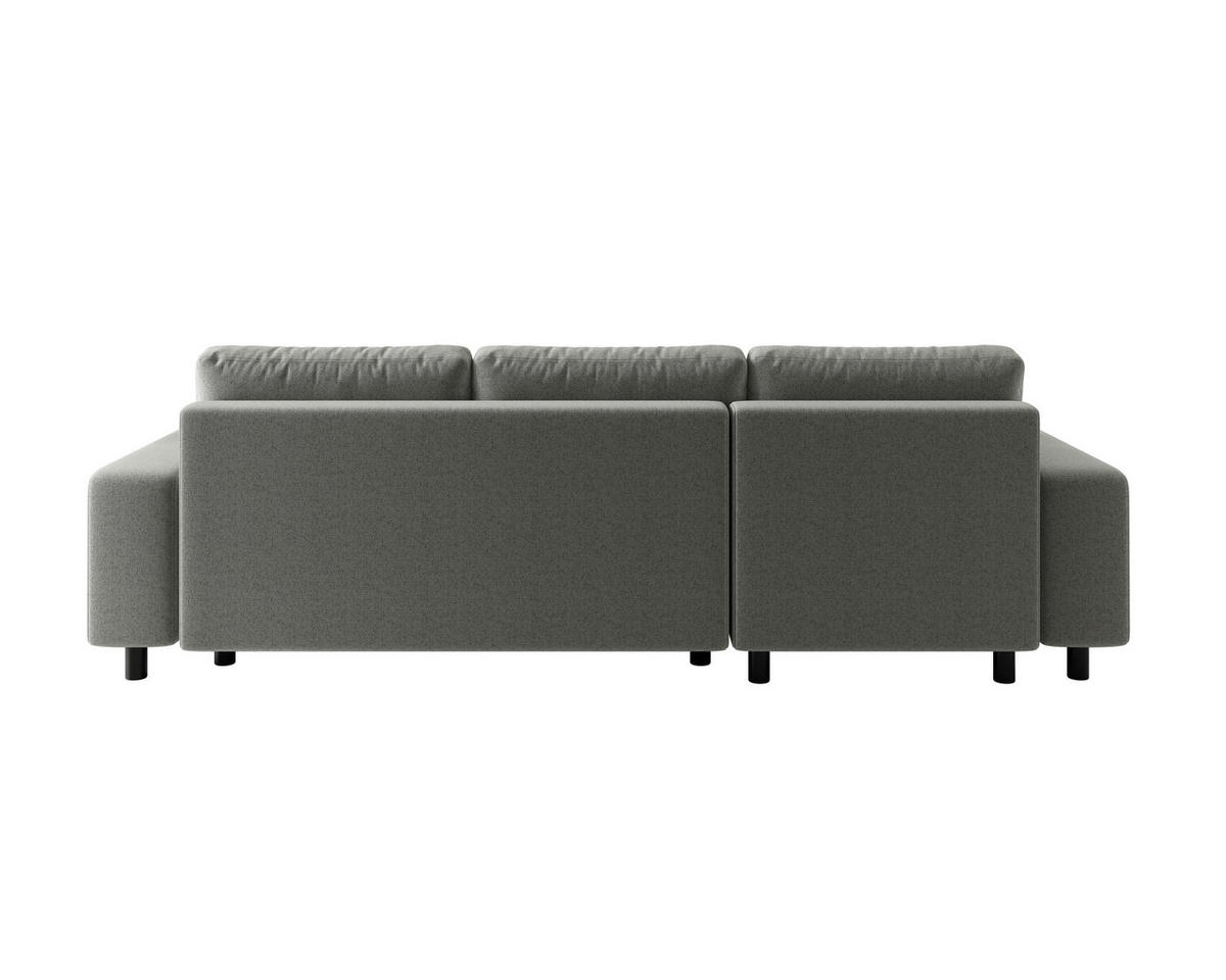ECKSOFA  in Jacquard Grau  - Schwarz/Grau, MODERN, Kunststoff/Textil (144/246cm) - Carryhome