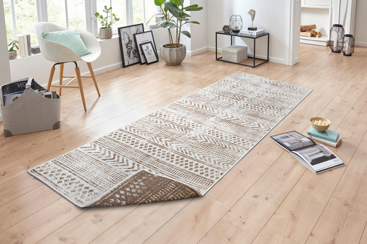 LÄUFER 80/250 cm Twin Supreme  - Creme/Cappuccino, Design, Kunststoff (80/250cm)