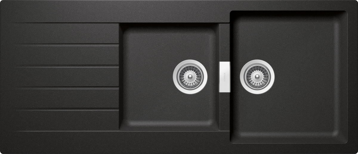 SPÜLE SIGD200USTO  - Graphitfarben, Basics, Stein (116/50cm) - Schock