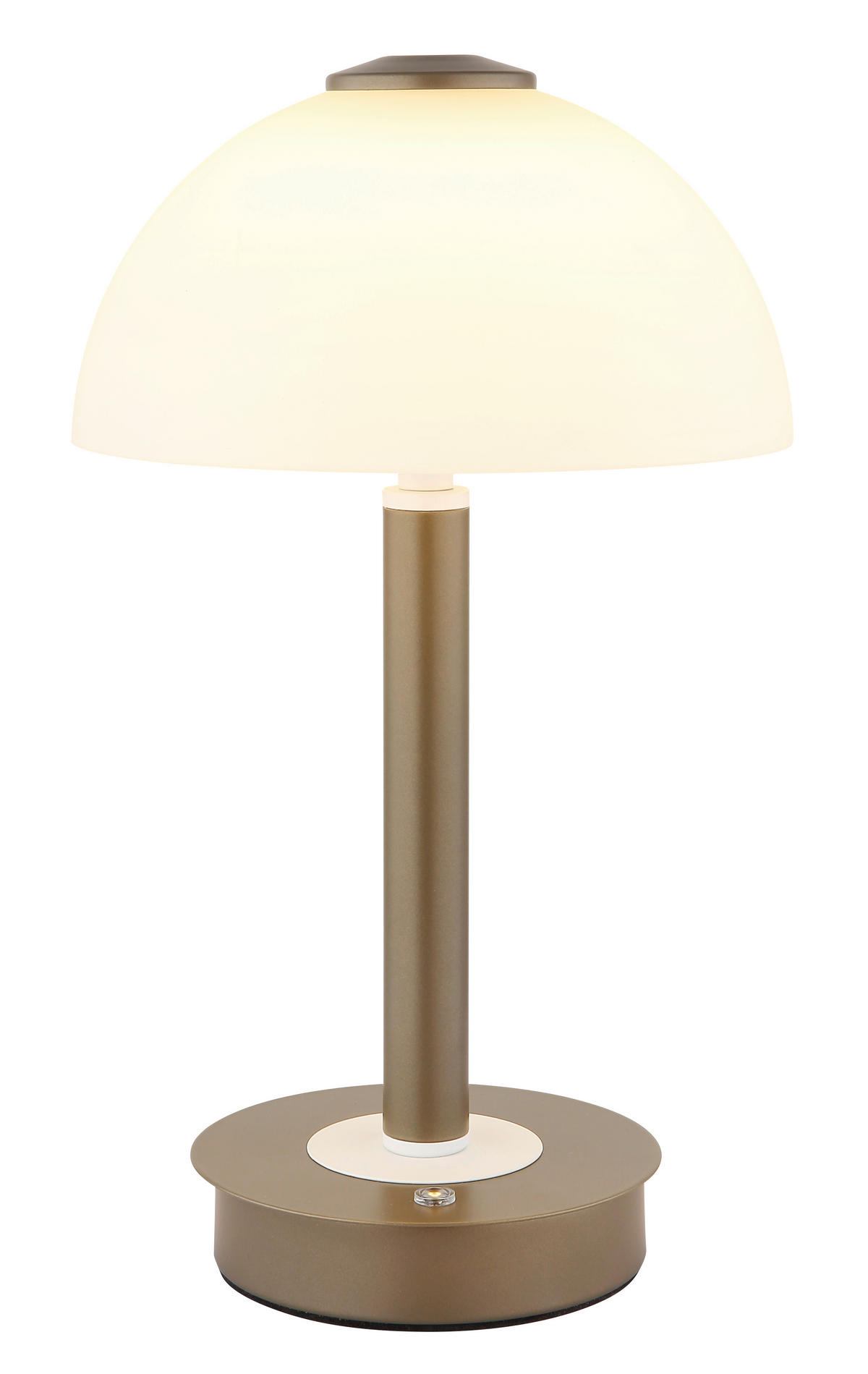 TISCHLEUCHTE Uldin 18/31,5 cm  - Opal/Weiß, Design, Glas/Kunststoff (18/31,5cm) - Globo