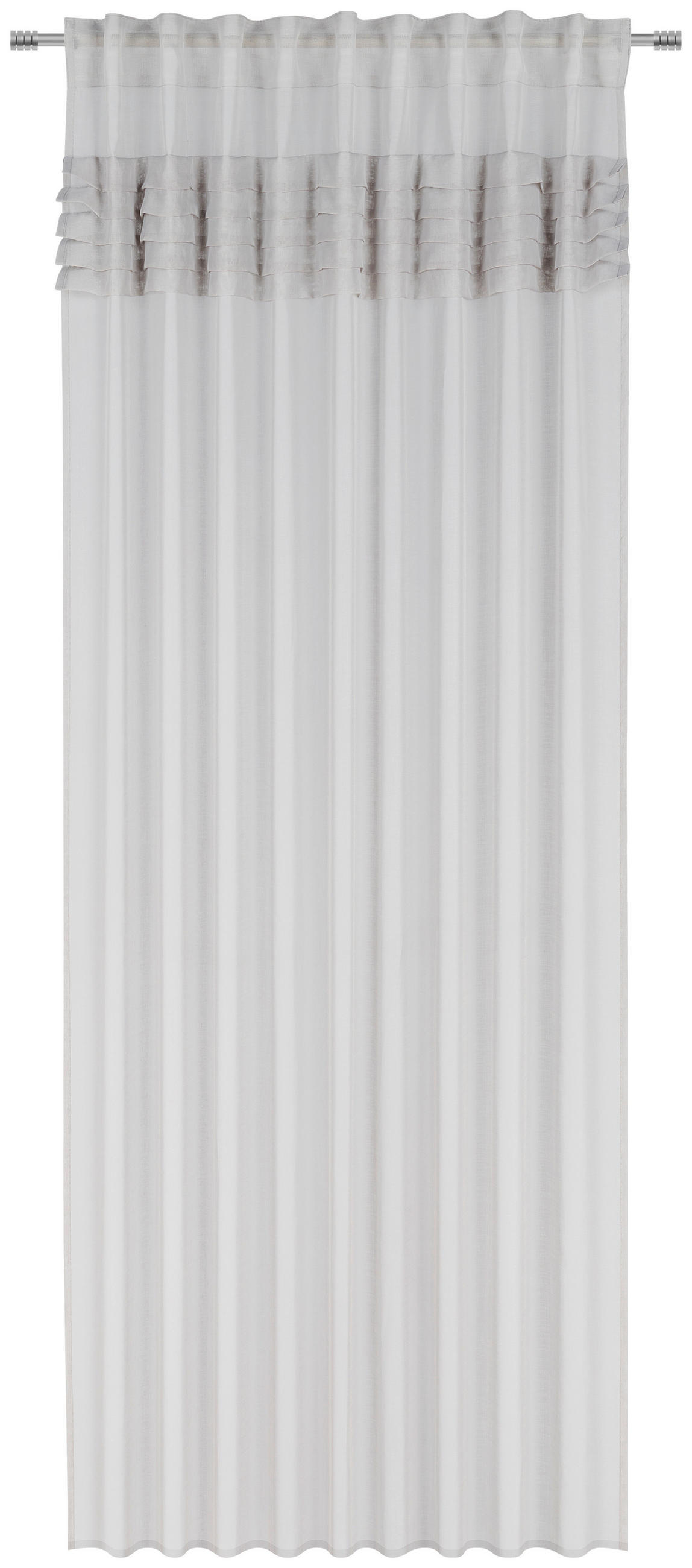 FERTIGVORHANG halbtransparent  - Taupe, KONVENTIONELL, Textil (140/245cm) - Esposa