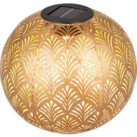 SOLARLEUCHTE 18 cm  - Goldfarben, Design, Kunststoff/Metall (18cm) - Ambia Garden