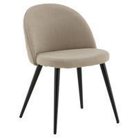 STOLSET stål  - beige/svart, Design, metall/textil (50/76,5/57cm) - Livetastic