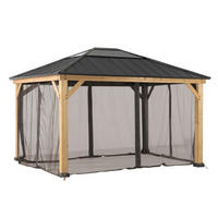PAVILLON-SEITENTEIL   - Braun, Basics, Textil (399/220cm)