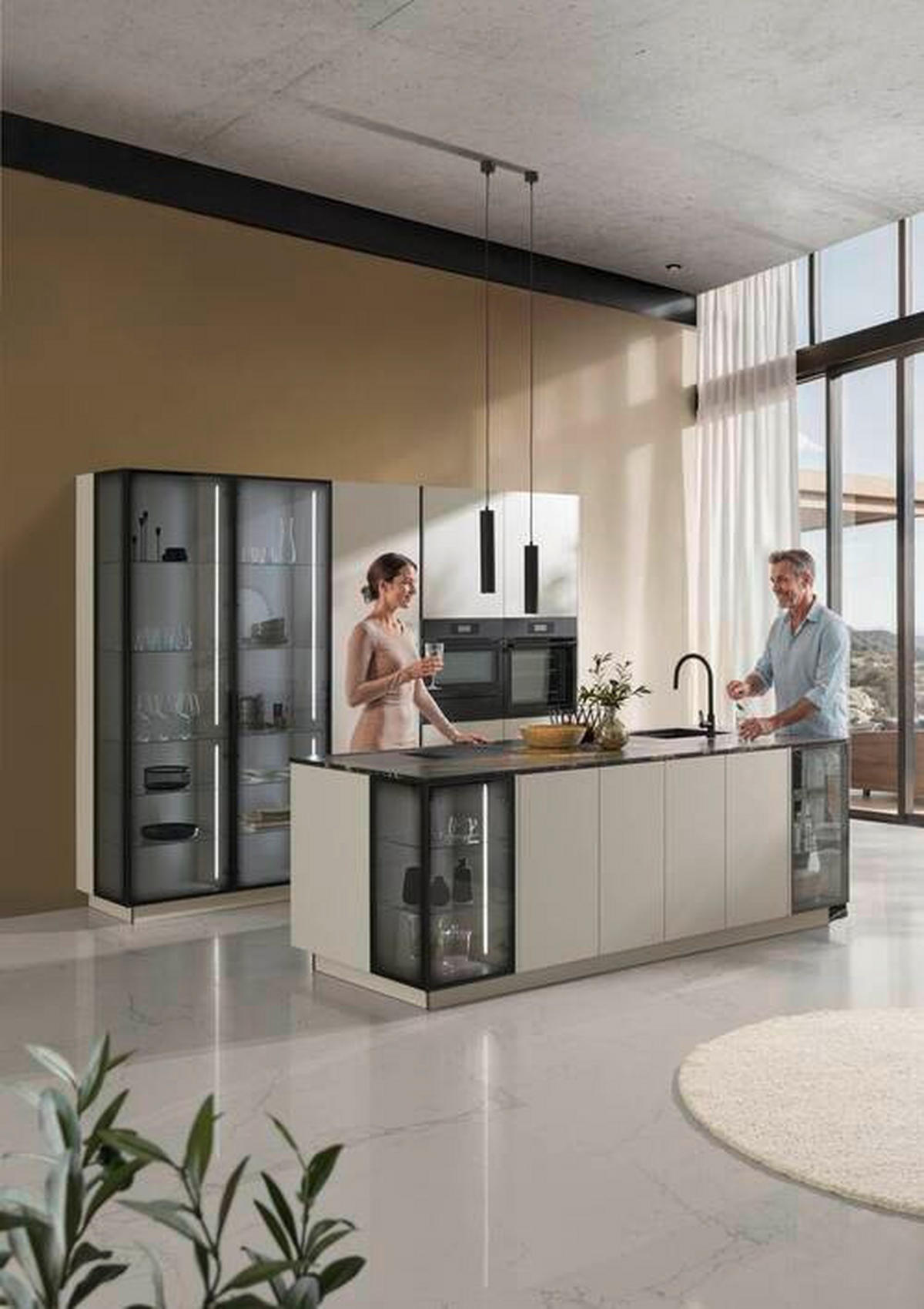 EINBAUKÜCHE   - Kaschmir, Design, Holzwerkstoff - Dieter Knoll