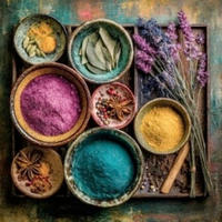 GLASBILD Essen & Trinken, Gewürze  - Multicolor, Basics, Glas (20/20/1.4cm) - Euroart