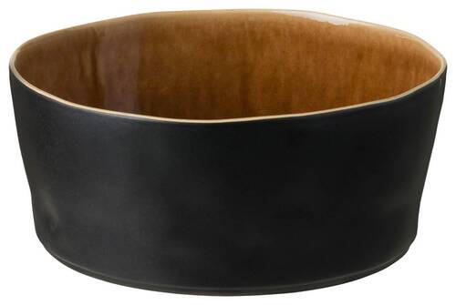 SCHÜSSEL RIVIERA   - Cognac/Schwarz, Basics, Keramik (24/10cm) - Costa Nova