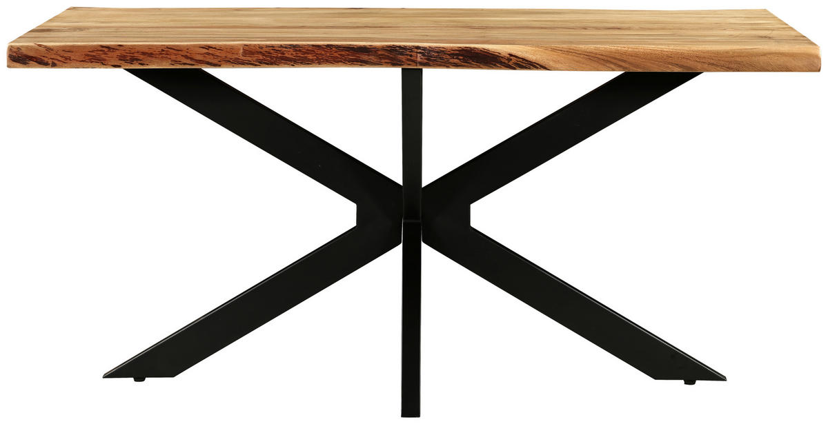 STOL ZA BLAGOVAONICU  crna, boje bagrema  drvo, metal      - boje bagrema/crna, Moderno, drvo/metal (160/90/76cm) - MID.YOU