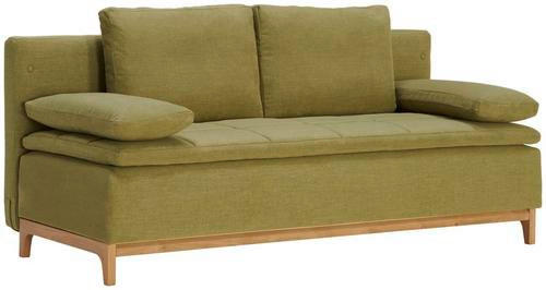 SCHLAFSOFA in Textil Grün  - Grün, Modern, Holz/Textil (200/96/88cm) - Joka