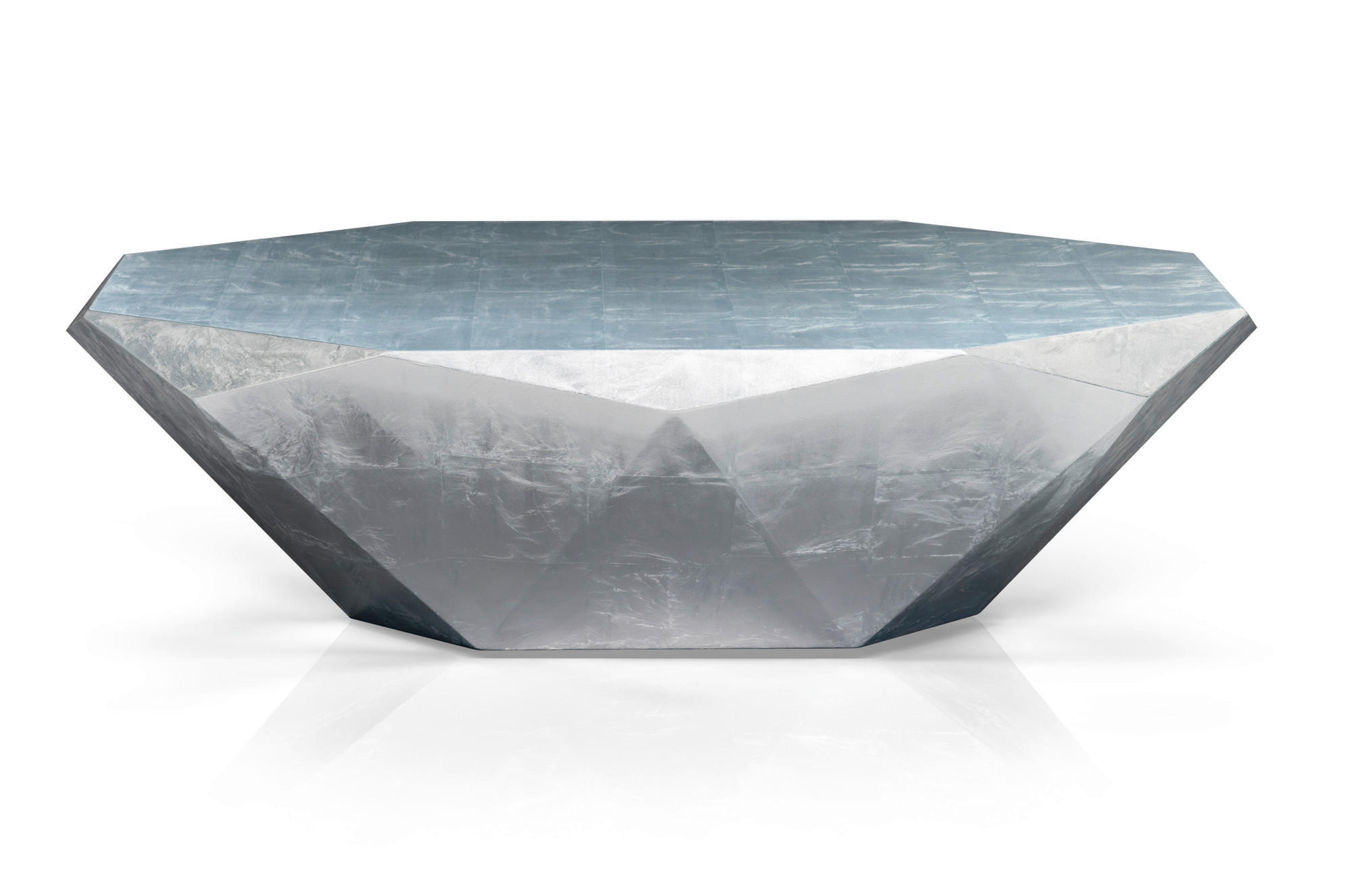 COUCHTISCH in Metall 103/103/40 cm  - Alufarben, Design, Metall (103/103/40cm) - Bretz