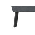 ECKSOFA in Feincord Anthrazit  280/205 cm  - Anthrazit/Schwarz, Design, Textil/Metall (280/205cm) - Xora