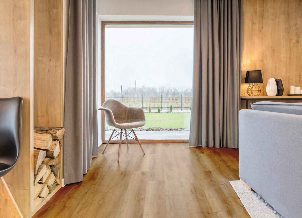 VINYLBODEN EIche Umbra XL  per  m² - Eichefarben, Design, Holzwerkstoff (181,5/23/1cm) - Venda