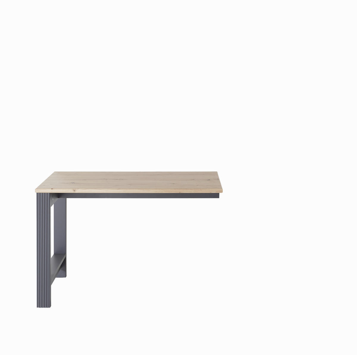 Blat De Îmbinare În Colț, 120/50/76 cm, material pe bază de lemn - grafit/stejar Artisan, Romantik / Landhaus, material pe bază de lemn (120/50/76cm) - Landscape