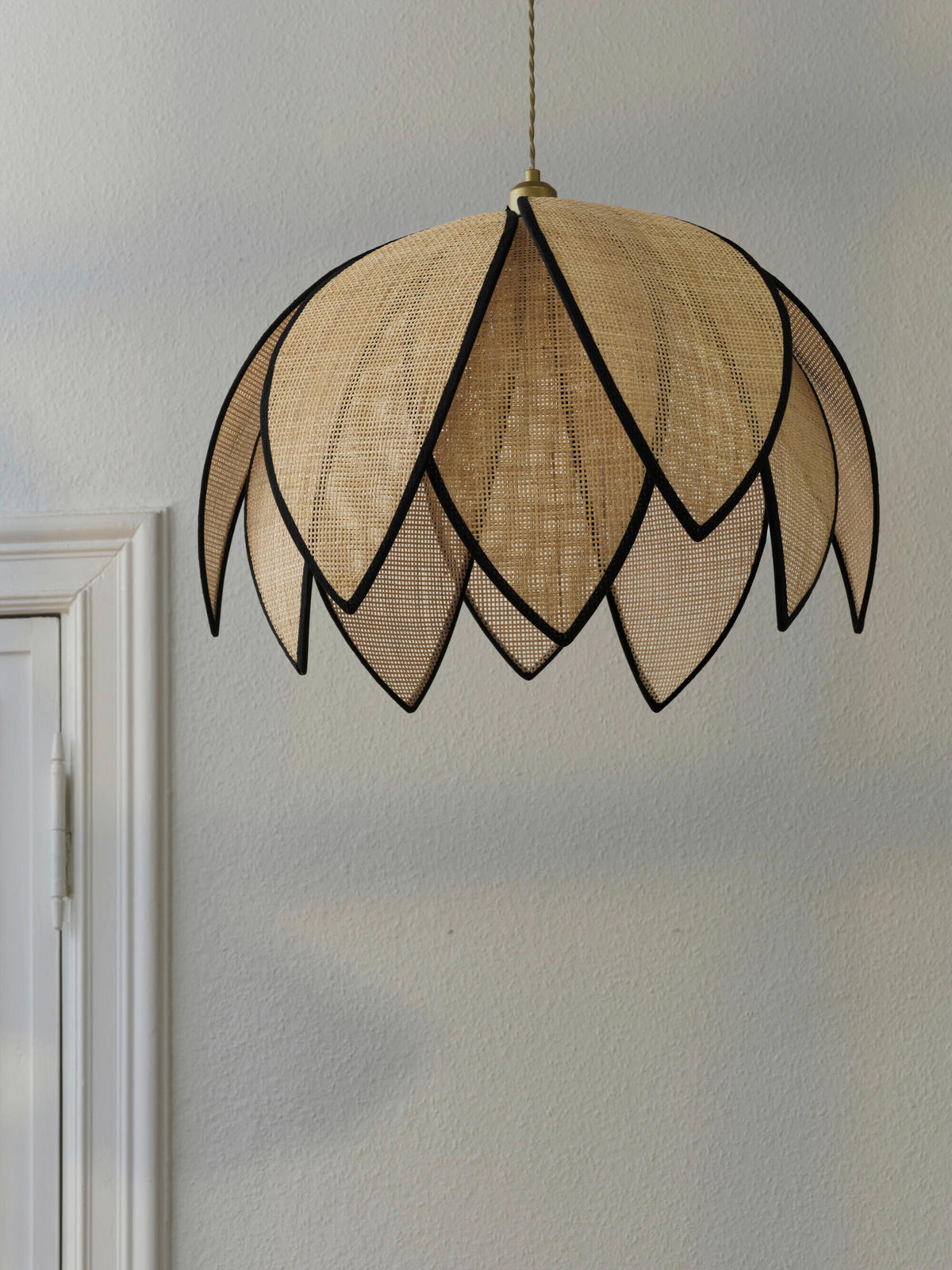 HÄNGELEUCHTE 67/146,5 cm  - Beige, Basics, Holz/Metall (67/146,5cm) - Osram
