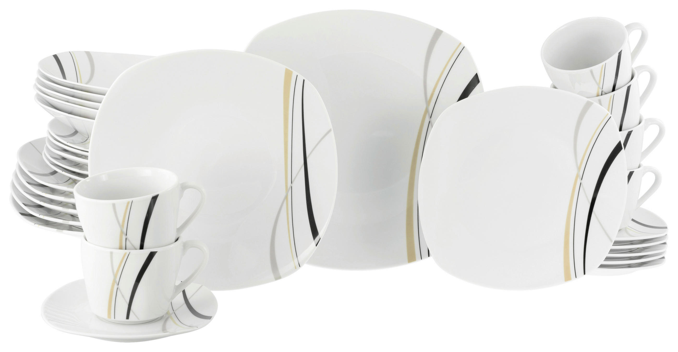 Creatable KOMBINOVANÝ SERVIS, 30-dielne, kamenina