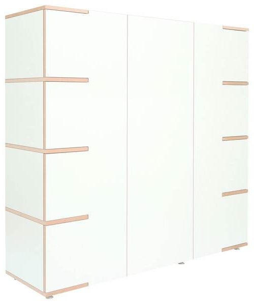 HIGHBOARD  in 150/145/45 cm  - Buchefarben/Alufarben, Design, Holzwerkstoff (150/145/45cm) - Tojo