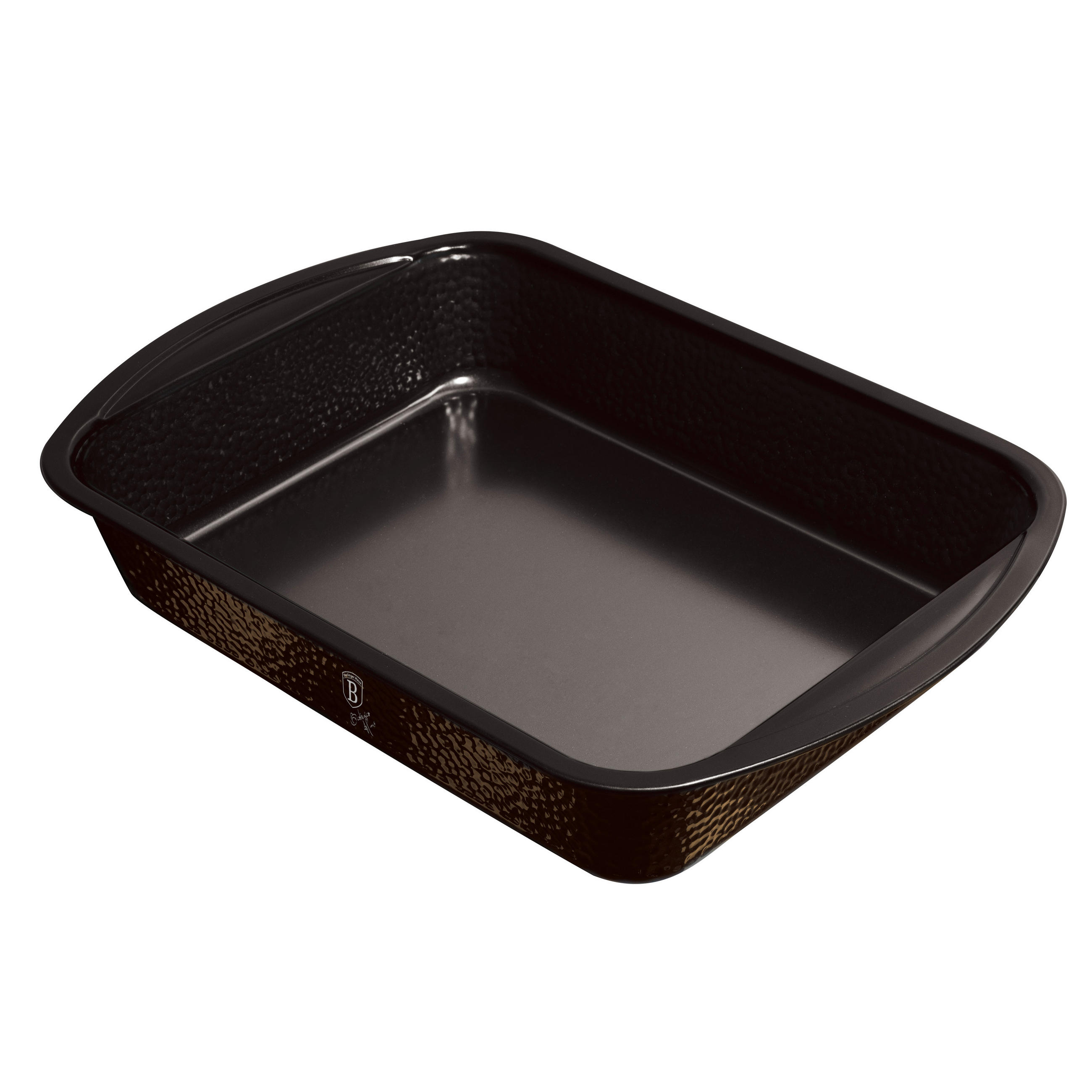 ŠTIRIKOTNI PEKAČ  PRIMAL GLOSS COLLETION     40/28,5/7 cm  - črna, Basics, kovina (40/28,5/7cm) - Berlinger Haus